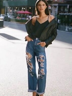 Anthropologie Pilcro High Rise Joey Straight Jeans